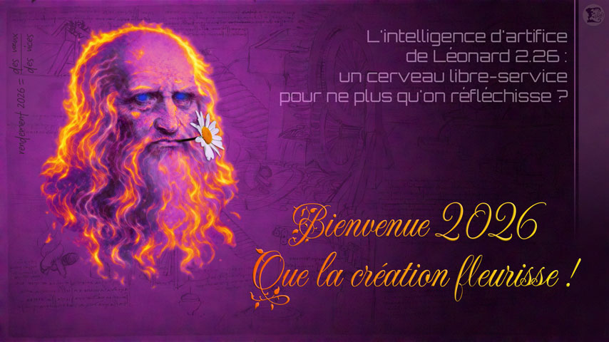 Carte de voeux 2026 : que la cr&eacute;ation fleurisse !